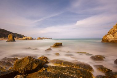 Istanbul 'dan güzel kayalar ve deniz manzarası, Türkiye 'de Agva
