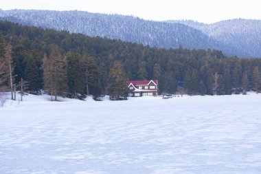 Abant-Gölcük güzel görünümü. İnanılmaz göl manzarası. Bolu Türkiye