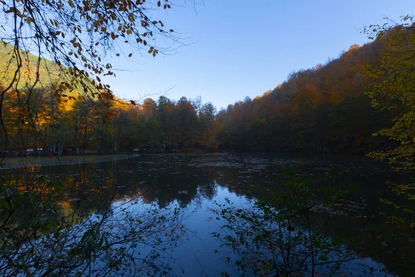 Sevenlakes Nemzeti Park Őszi Bolu Törökországban Yedigoller Milli Park — Stock Fotó