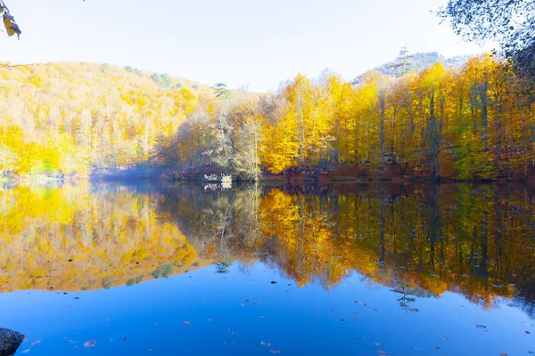 Bolu Türkiye Sonbahar'da Sevenlakes Milli Parkı. Yedigöller Milli Parkı