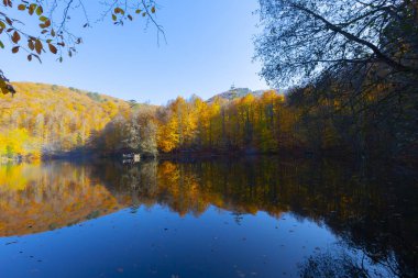 Bolu Türkiye Sonbahar'da Sevenlakes Milli Parkı. Yedigöller Milli Parkı