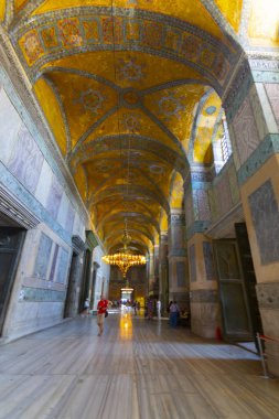 İstanbul 'daki hagia soyasının içi, hindi