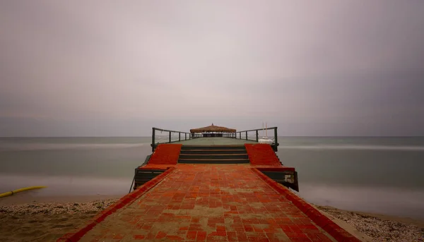 Dřevěný Most Jezeře Bujukcekmece Istanbul Turecko — Stock fotografie