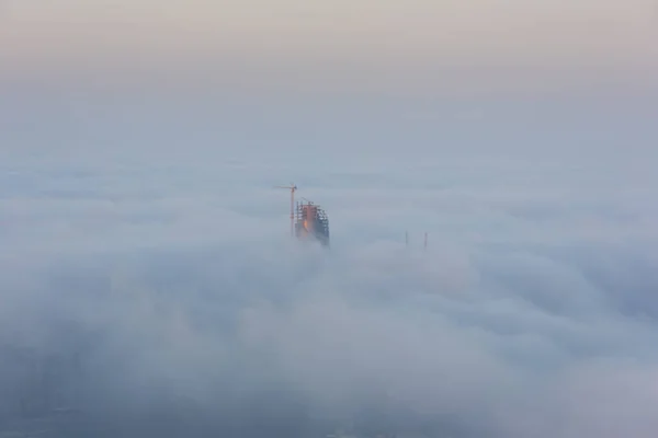 Rascacielos Niebla Estambul Turquía — Foto de Stock