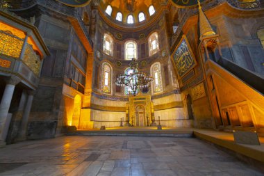 İstanbul Türkiye 'de Ayasofya iç mimarisi - mimari geçmişi