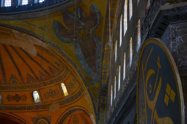 Hagia Sophia Interieur Istanbul Türkei Architektonische Hintergründe — Stockfoto