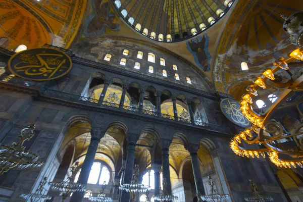 Hagia Sophia Interior Istambul Turquia Arquitetura Fundo — Fotografia de Stock