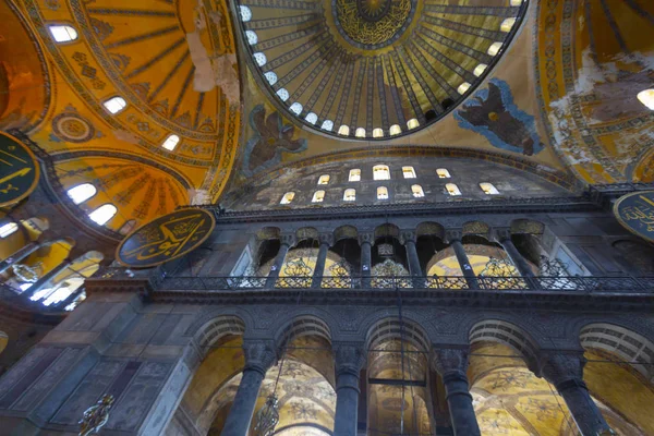 Hagia Sophia Belső Tér Isztambulban Törökország Építészet Háttér — Stock Fotó