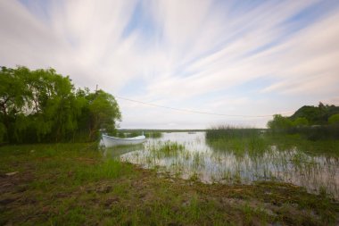 Işıklı Gölü'ndeki tekneler, Civril Denizli Türkiye
