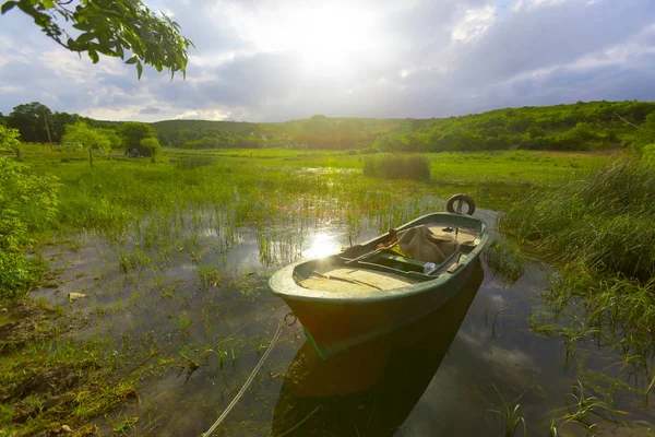 Boote Isikli See Civril Denizli Truthahn — Stockfoto