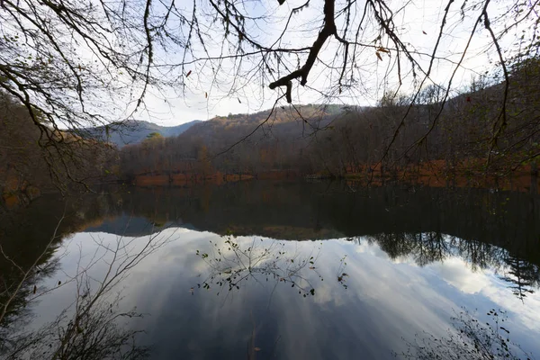 Höstlandskap Sju Sjöar Yedigoller Park Bolu Turkiet — Stockfoto