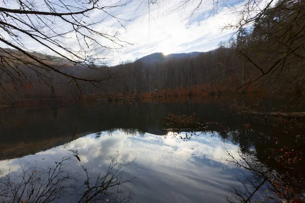 Paisagem Outono Sete Lagos Yedigoller Park Bolu Turquia — Fotografia de Stock