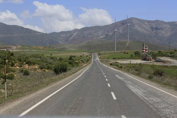 Montaña Volcánica Erciyes Tierras Cultivo Kayseri Panaromic Kayseri Turquía — Foto de Stock