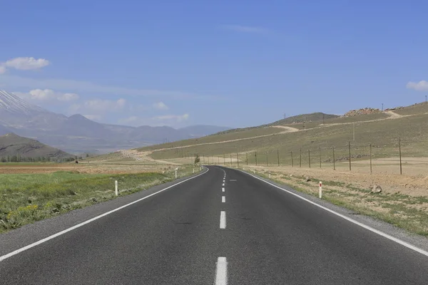 Montaña Volcánica Erciyes Tierras Cultivo Kayseri Panaromic Kayseri Turquía — Foto de Stock