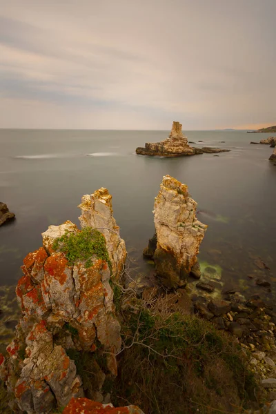 Shile Fyr Ile Istanbul Turkiet Sile Lighthouse Fyr Som Ligger — Stockfoto