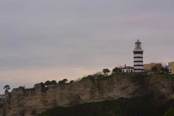 Faro Shile Ile Istanbul Turkey Sile Lighthouse Faro Situado Distrito — Foto de Stock