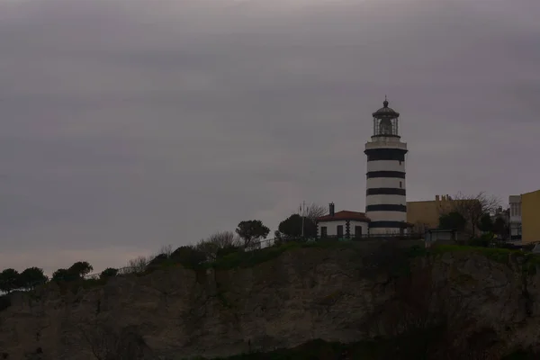 Shile Lighthouse Ile Istanbul Turkey Маяк Силе Маяк Расположенный Районе — стоковое фото
