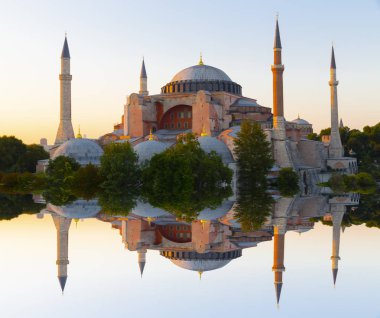 Eski İstanbul, Türkiye 'de Ayasofya kubbeleri ve minareleri, 