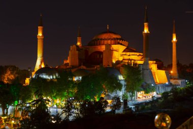 Eski İstanbul, Türkiye 'de Ayasofya kubbeleri ve minareleri, 