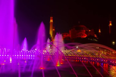 Eski İstanbul, Türkiye 'de Ayasofya kubbeleri ve minareleri, 