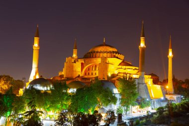 Eski İstanbul, Türkiye 'de Ayasofya kubbeleri ve minareleri, 