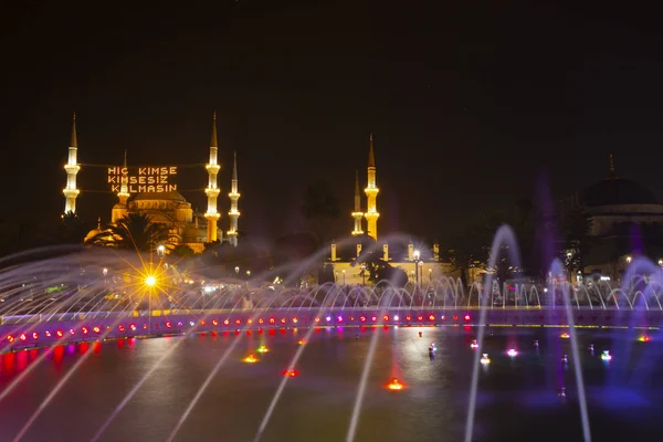 Mesquita Azul Istambul Turquia Sultanahmet Camii Mesquita Está Decorada Com — Fotografia de Stock