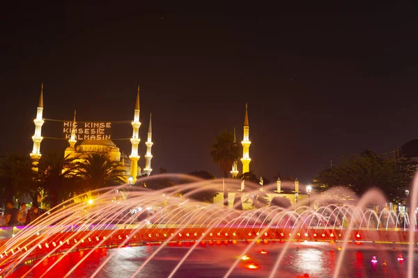 Mesquita Azul Istambul Turquia Sultanahmet Camii Mesquita Está Decorada Com — Fotografia de Stock