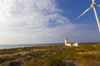 Bozcaada Adası'ndaki Polente deniz feneri