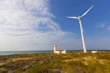 Bozcaada Adası'ndaki Polente deniz feneri