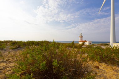 Bozcaada Adası'ndaki Polente deniz feneri