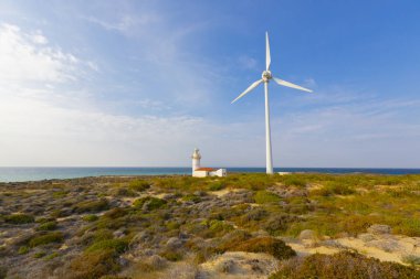 Bozcaada Adası'ndaki Polente deniz feneri