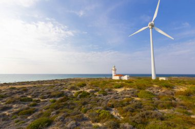 Bozcaada Adası'ndaki Polente deniz feneri