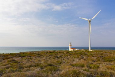 Bozcaada Adası'ndaki Polente deniz feneri