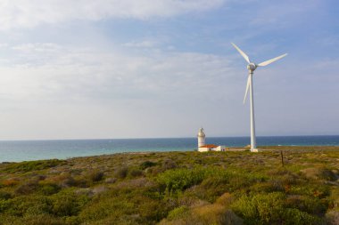 Bozcaada Adası'ndaki Polente deniz feneri