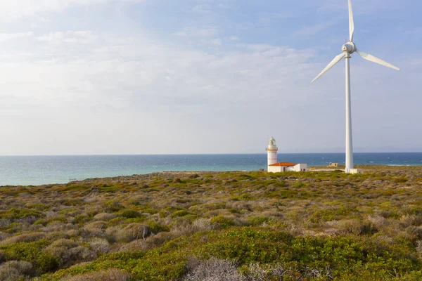 Polente Lighthouse Bozcaada Island Stock Photo