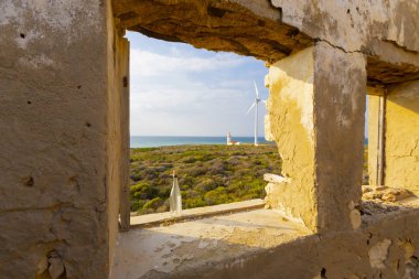 Bozcaada Adası'ndaki Polente deniz feneri