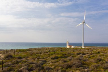 Bozcaada Adası'ndaki Polente deniz feneri