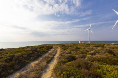 Bozcaada Adası'ndaki Polente deniz feneri