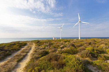Bozcaada Adası'ndaki Polente deniz feneri