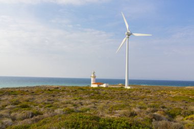 Bozcaada Adası'ndaki Polente deniz feneri