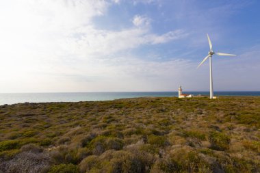 Bozcaada Adası'ndaki Polente deniz feneri