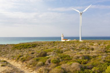 Bozcaada Adası'ndaki Polente deniz feneri