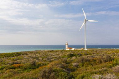 Bozcaada Adası'ndaki Polente deniz feneri