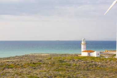 Bozcaada Adası'ndaki Polente deniz feneri