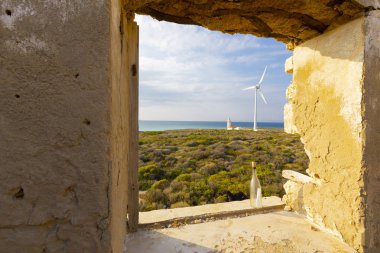 Bozcaada Adası'ndaki Polente deniz feneri