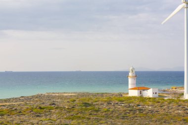 Bozcaada Adası'ndaki Polente deniz feneri