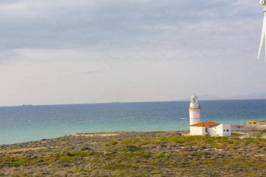 Bozcaada Adası'ndaki Polente deniz feneri