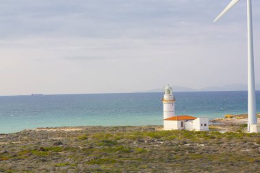 Bozcaada Adası'ndaki Polente deniz feneri