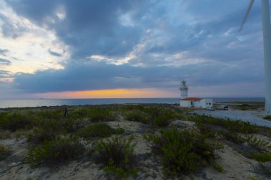 Bozcaada Adası'ndaki Polente deniz feneri