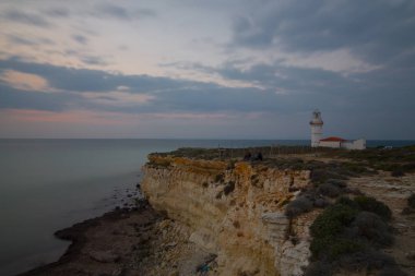 Bozcaada Adası'ndaki Polente deniz feneri
